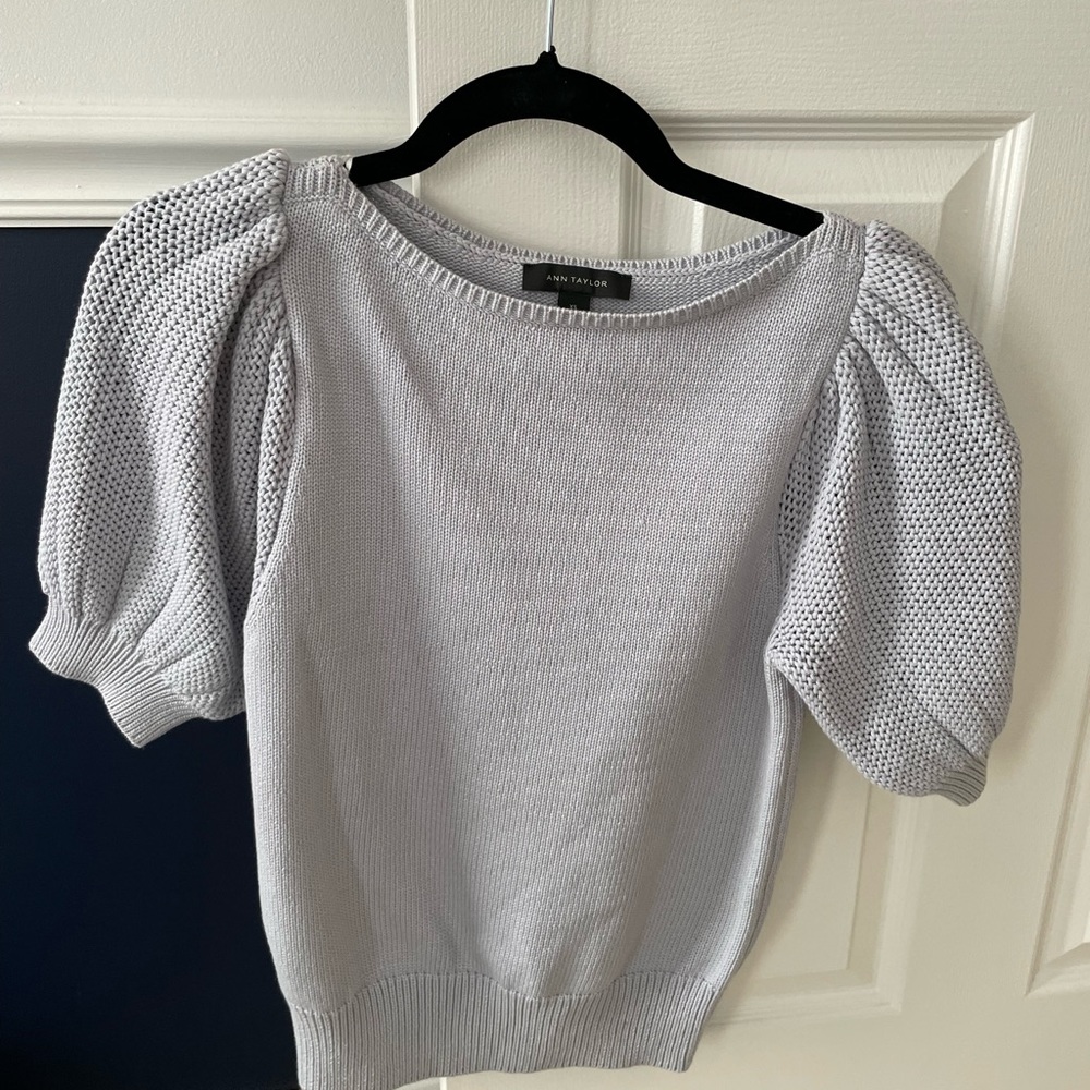 BUNDLE & SAVE - Blue puff sleeve sweater
